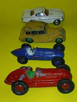 Vintage Dinky Toys Lot Of 4- Blue Talbot-lago - P1800 Volvo - Triumph  - Audi • $24.89