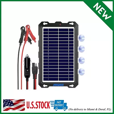 12 Volt 7.5W Battery Charger Solar Powered Panel For Car Dump Trailer Boat Marin • $59.99