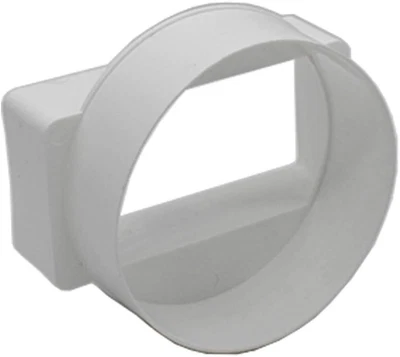 £10.13 • Buy Kair Ducting Adaptor 110mm X 54mm To 100mm - 4 Inch Rectangular To Round Channel