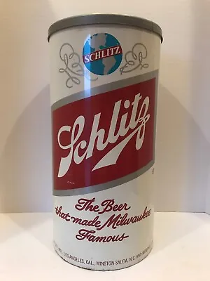 Vintage 1973 Schlitz Beer Can Metal Cooler With Lid • $48