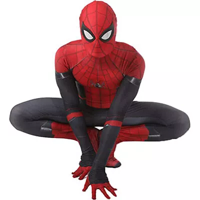 Mens Adults Spiderman Superhero Cosplay Costume Jumpsuit Halloween Fancy Dress • $31.20