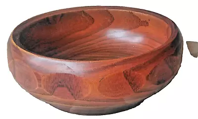 Large Natural Wood Salad / Fruit Bowl - Teak? • £14.95