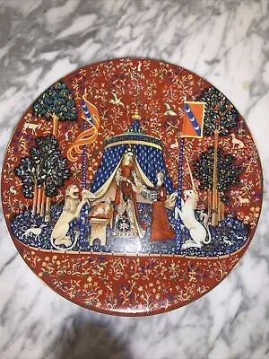 Vtg Haviland LIMOGES LA DAME A LA LICORNE The Lady And The Unicorn Plate #1 1977 • $25