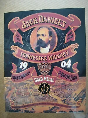 Jack Daniel's Tennessee Whiskey 1980's Reprint Ad Promo Vintage Poster 14793 • $76.88