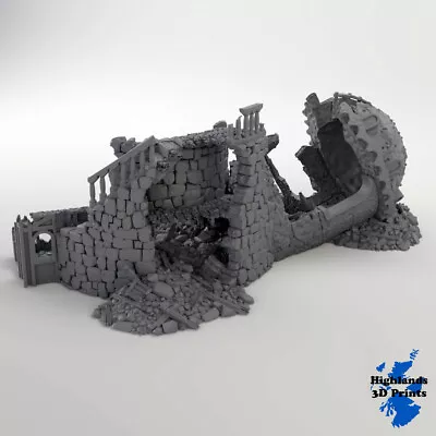 Ruined Observatory Scatter Terrain Tabletop Gaming DnD  3DPrint 32/28/20/15/10mm • £25.49