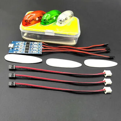 LED Flash Light Navigation Lamp Kit For Fixed Wing FPV RC Drone Quadcopter Parts • $5.64