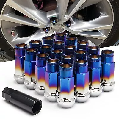 20PCS  M12x1.5mm Extended Steel Open Ended Wheel Lug Nuts  For Toyota Honda • $21.98