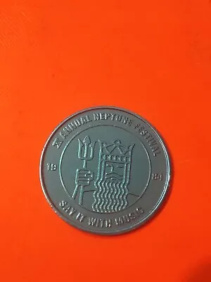 Virginia Beach VA King Neptune  Neptune Festival Medallion 1984 • $10