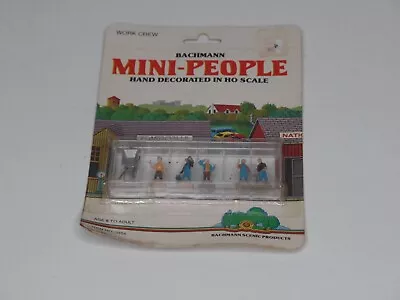 Bachmann Mini-People Hand Decorated HO Scale 1:87 Work Crew Item No. 3304 NIB • $9.95