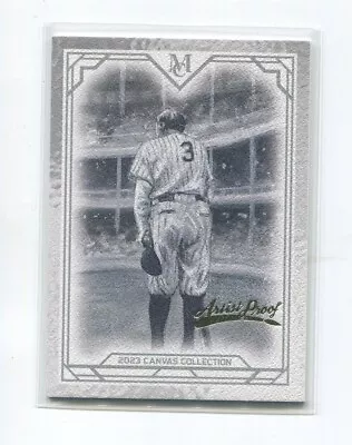 2023 Topps Museum Collection Canvas Reprints Artist Proof Babe Ruth 05/50 • $0.99