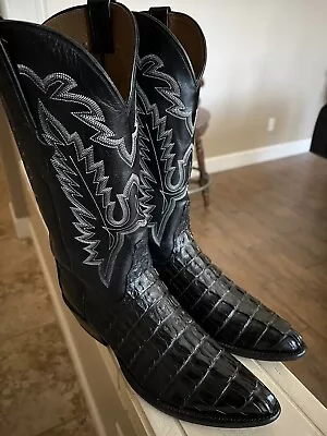 Lucchese “Classics” MSRP $1800 Alligator Handmade Boots 9D - Amazing Condition! • $497