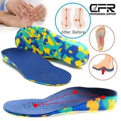 £4.99 • Buy Kids Children Orthotic Insoles Arch Support Plantar Fasciitis Flat Feet Cushion