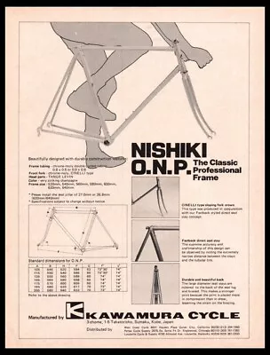 1978 Nishiki Vintage ORIGINAL Bike/Bicycle Print Ad /mini Poster-1970's • $9.95