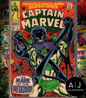 Captain Marvel #5 VG 4.0 1968 • $7.25