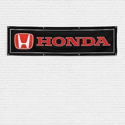 For Honda 2x8 Ft Banner Car Racing Show Garage Man Cave Wall Decor Sign Flag • $17.99