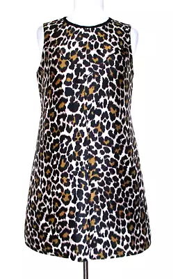 J Crew Dress Size 6 Women Leopard Print Sleeveless A-Line • $32.99