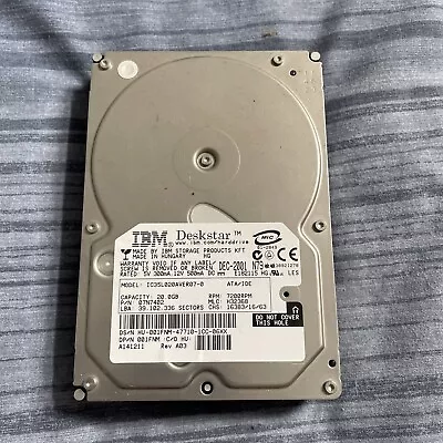 IBM IC35L020AVER07-0 07N7402 Deskstar 60GXP 20.5GB 7200RPM ATA100 2MB 3.5  HDD • £30