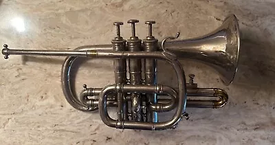 Vintage 1890s Lyon And Healy/F. Jaubert Shepherd’s Crook Cornet - True Gem! • $500