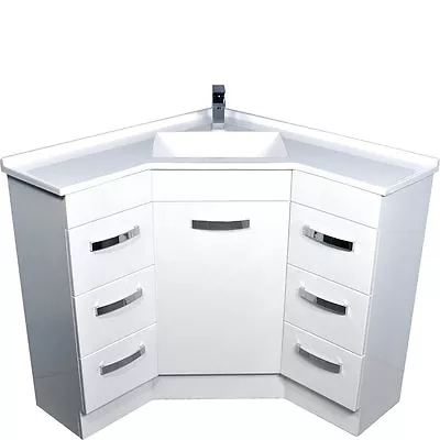 Bathroom Corner Vanity Unit & Artificial Marble Basin-top 900mm X 900mm  #9090 • $1010