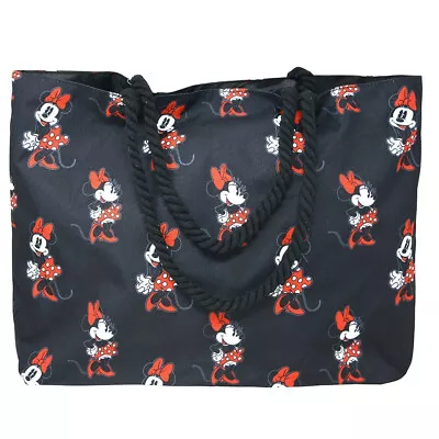 Disney Minnie Mouse Satin Polyester Beach Tote With Rope Handle • $19.99