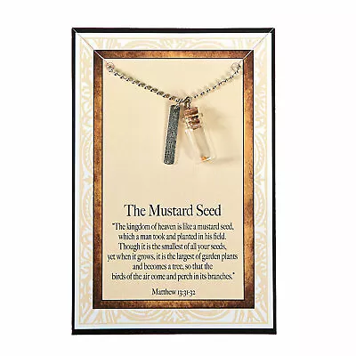 Mustard Seed Necklaces With Card Jewelry 12 Pieces • $29.33