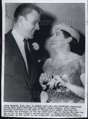 1958 Press Photo Martha Raye/Comedian/Robert O'Shea/Wedding - RSG26035 • $15.99