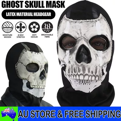 Ghost Mask Skull Full Face Mask For Cosplay Halloween Masquerade Festival Party • $15.99