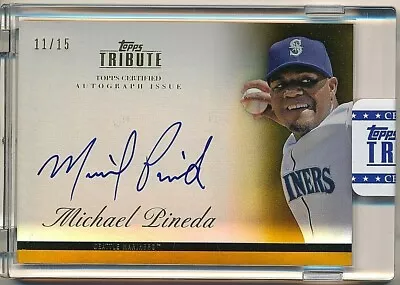 2012 Topps Tribute MICHAEL PINEDA Autograph On-Card Auto #11/15 GOLD  SSP • $79.99