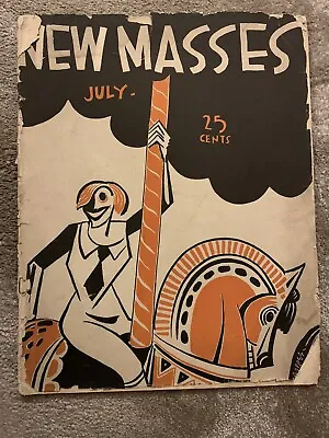 NEW MASSES - Vintage USA Marxist Magazine - Vol 1 No 3 - July 1926 - Art • £8