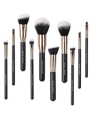 10pcs Makeup Brushes Set Cosmetic Eyebrow Blush Foundation Powder Kit Beauty PRO • $7.55