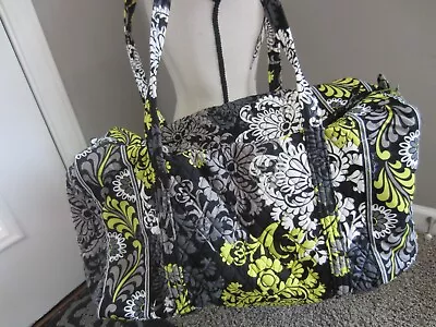 NWT Vera Bradley Baroque Large Duffel Bag Weekender Quilted School College HTF • $128