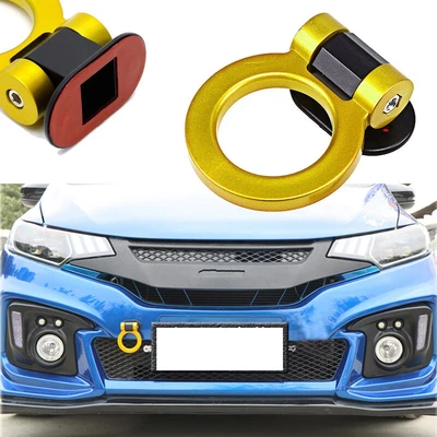 $14.29 • Buy Gold Front Car Rear Bumper Tow Hook Trailer Tow Bar For JDM Racing Decor
