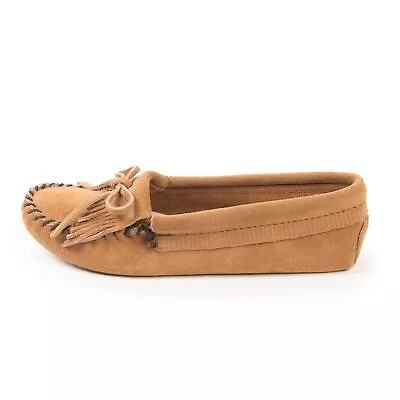 Minnetonka Women's Kilty Suede Softsole MoccasinTaupe9.5 M US • $45.94