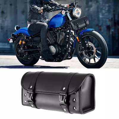 Front Fork Tool Bag Storage SaddleBag For Harley Sportster 84 XL 1200 883 Iron • $24.99