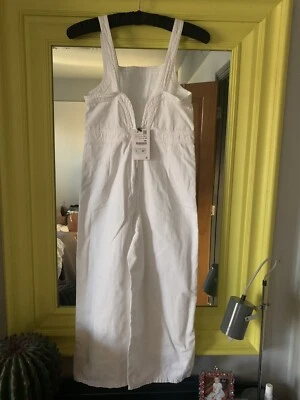 £5.99 • Buy Zara Girls White Denim Dungarees 13 14 Years New Current Season