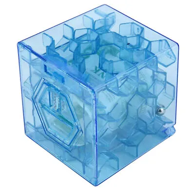 3D Cube Case Puzzle Money Maze Bank Saving Coin Collection Box Fun Brain Gamedvi • $6.99