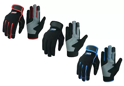 £5.99 • Buy Work Gloves Hand Protection Mechanics Tradesman Farmer's Gardening DIY Builders