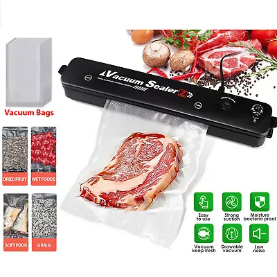 $18.99 • Buy Vacuum Sealer Machine Food Preservation Storage Saver Automatic With Seal Bag