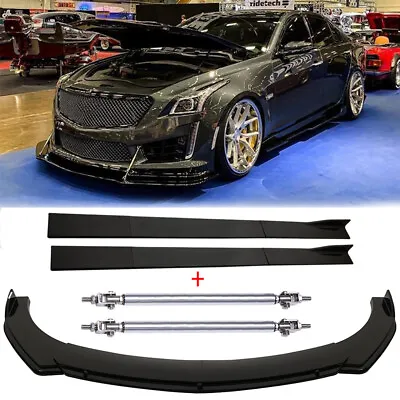$179.11 • Buy Front Bumper Splitter Lip /Side Skirt /Strut Rods For Cadillac CTS CTS-V CT4 CT5