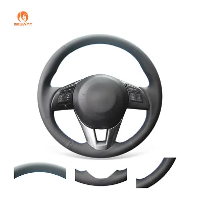 DIY PU Leather Steering Wheel Cover For Mazda 2 CX-5 CX-3 Mazda 3 Mazda 6 Scion • $55.47