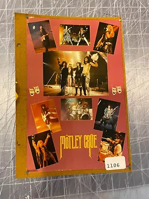 Motley Crue Hard Rock Band One Stop 4x6 Salesman Sample Mini Poster #1106 Rare • $40