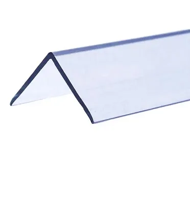 £5.99 • Buy Clear Wall Protector Plastic Pvc Corner 90 Degree Angle Trim -  1 Metre Moulding