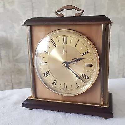 £37.49 • Buy Vintage Metamec C Battery Carriage Clock Brass Bound Faux Onyx Marble  19cm Tall