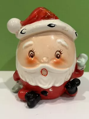 Vintage 1940's NAPCO W/ Original Sticker / Humpty Dumpty Santa Planter / HOLIDAY • $119.99