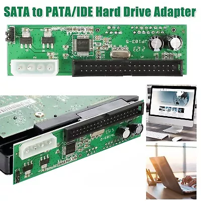 SATA To PATA IDE Hard Drive Adapter Converter 3.5  HDD Parallel To Serial ATA US • $11.98
