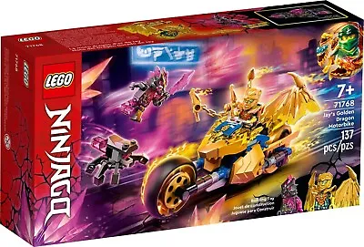 LEGO Ninjago - Jay's Golden Dragon Moto Jet #71768 Incl. Golden Dragon Jay BNIB • $79.95