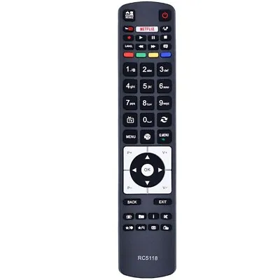 New RC5118 For Hitachi Akai TEAC NETFLIX TV Remote Control LE40A318FHD RC5118F • $13.32