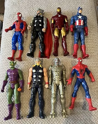 Joblot Marvel Figures Thor Spiderman Ironman  • £24.99