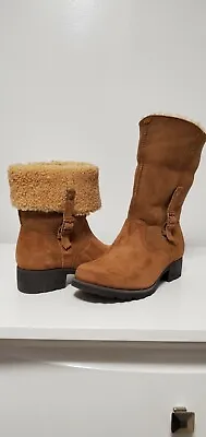 NIB!AUTHENTIC UGG 1918 BELLVUE Womens Chestnut Suede Convertible Boot W/Sole 9 • $90
