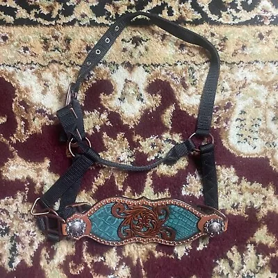 MOUSM Leather Horse Western Headstall Tack (Bronc Halter Only) • $99.99
